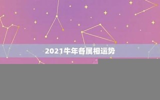 牛年运势2021年运势12生肖(牛年运势2021年生肖运程)