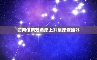 上升星座查询器(上升星座查询器月亮星座)